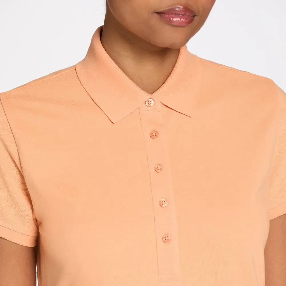 NWT/NWOT Walter Hagen Women's Clubhouse Orange Short Sleeve Classic Polo - Picture 3 of 10